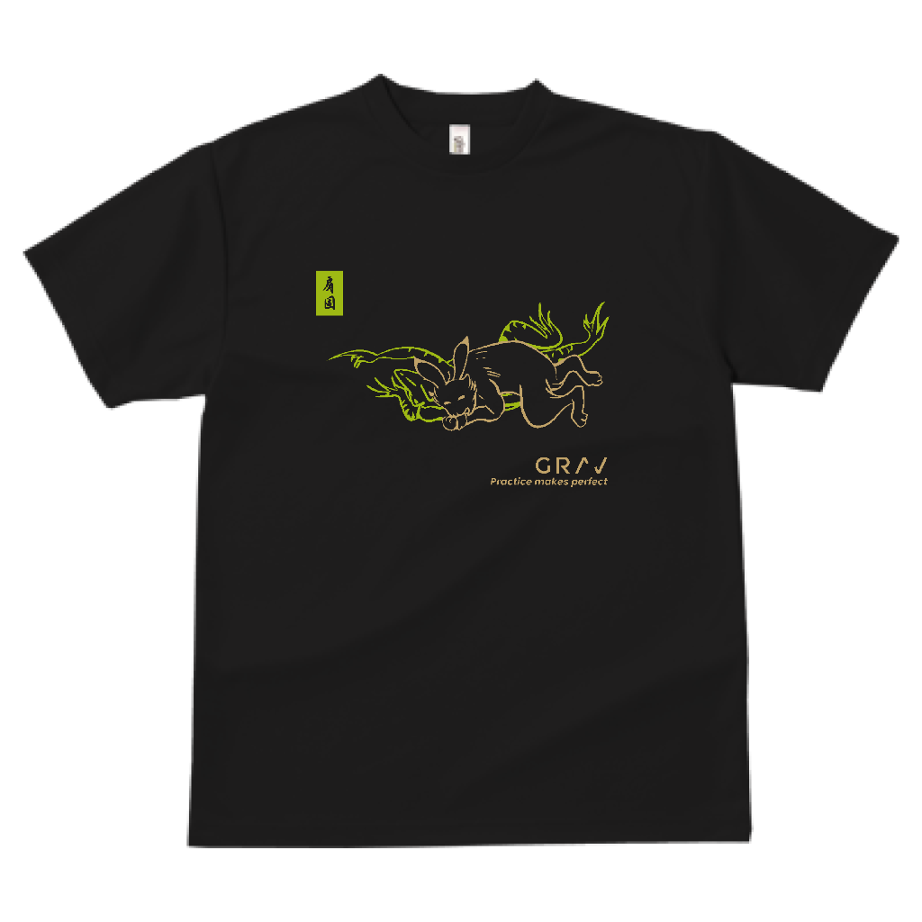 鳥獣戯画WAZA-Tシャツ  肩固め